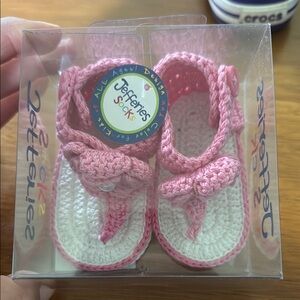 Jefferies Socks Newborn Crochet Sandals